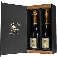 De Sousa Et Fils | Champagne | 2er-Kiste Cuvée Caudalies “Avize” & “Le Mesnil” Grand Cru | 2012 | 1500ml | Bio