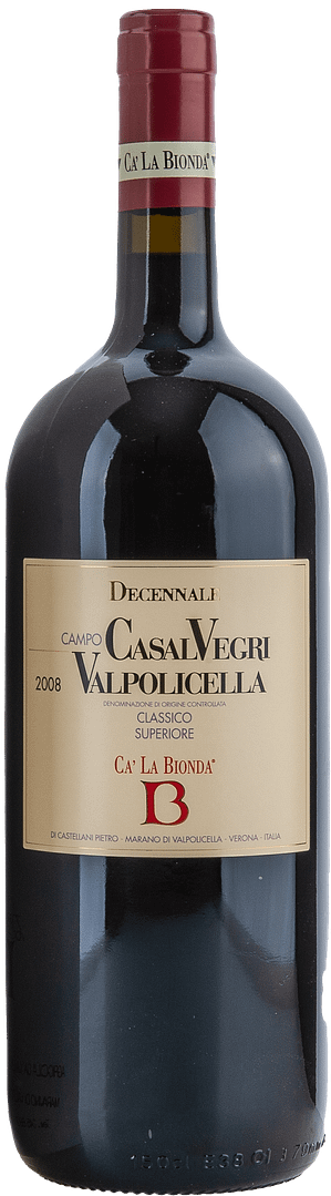 Cà la Bionda | Veneto | Valpolicella Classico Superiore DOC Casal Vegri Decannale | 2008 | 1500ml